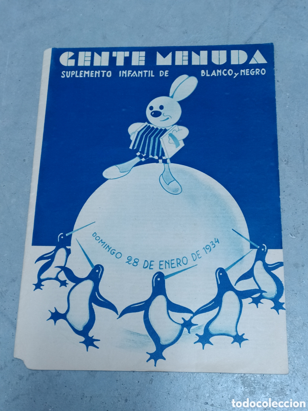 Collection Magazines and Newspapers: GENTE MENUDA SUPLEMENTO INFANTIL BLANCO Y NEGRO 28 ENERO 1934