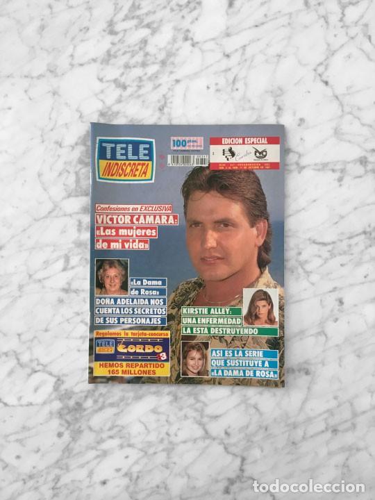 Coleccionismo de Revistas y Peri&oacute;dicos: TELE INDISCRETA 1991 VICTOR CAMARA, DO&Ntilde;A ADELAIDA, KIRSTIE ALLEY, JEANNETTE RODRIGUEZ, SANTA BARBARA