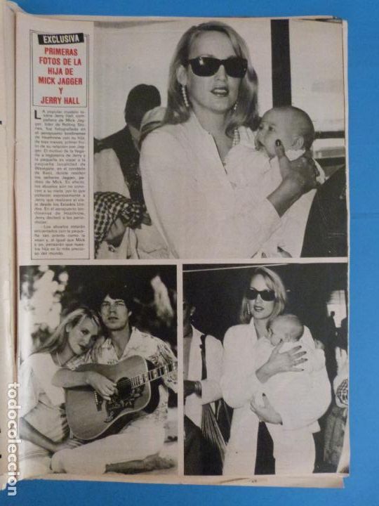 Coleccionismo de Revistas y Peri&oacute;dicos: RECORTE CLIPPING DE MICK JAGGER Y JERRY HALL REVISTA SEMANA N&ordm; 2316 PAG 35