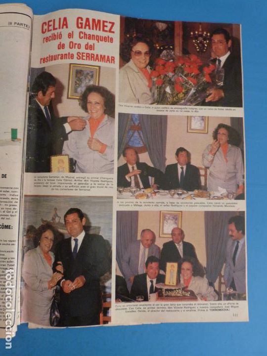 Coleccionismo de Revistas y Peri&oacute;dicos: RECORTE CLIPPING DE CELIA GAMEZ REVISTA SEMANA N&ordm; 2316 PAG 111