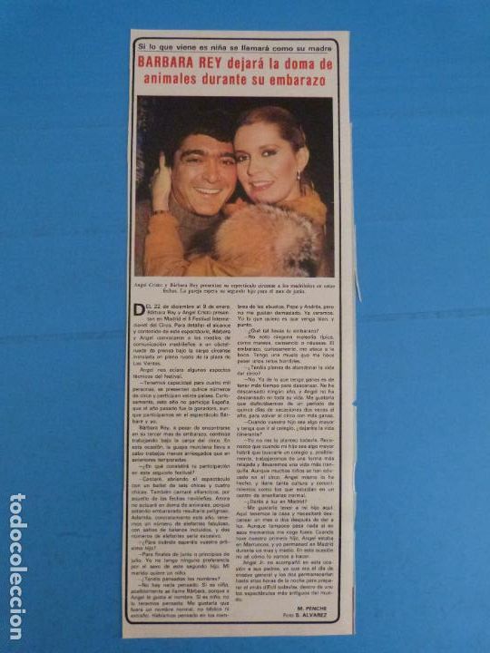 Coleccionismo de Revistas y Peri&oacute;dicos: RECORTE CLIPPING DE BARBARA REY REVISTA SEMANA N&ordm; 2238 PAG 73