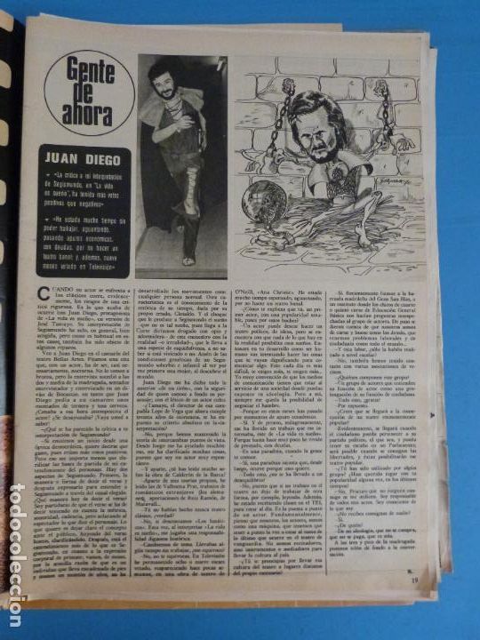 Coleccionismo de Revistas y Peri&oacute;dicos: RECORTE CLIPPING DE JUAN DIEGO REVISTA SEMANA N&ordm; 1891 PAG 19