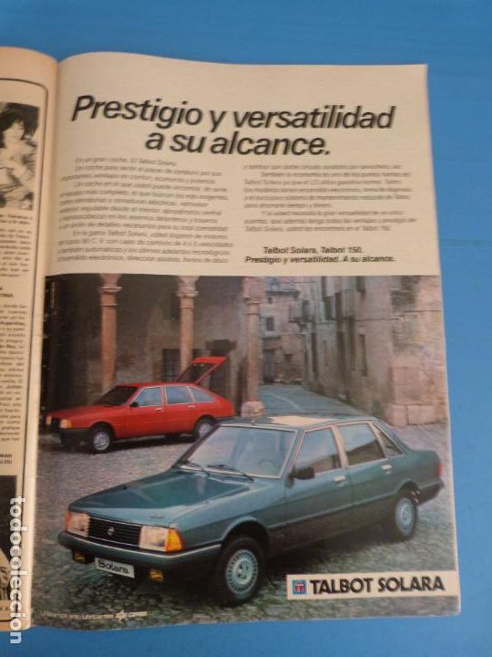 Coleccionismo de Revistas y Peri&oacute;dicos: RECORTE CLIPPING DE ANUNCIO TALBOT SOLARA REVISTA SEMANA N&ordm; 2236 PAG 81