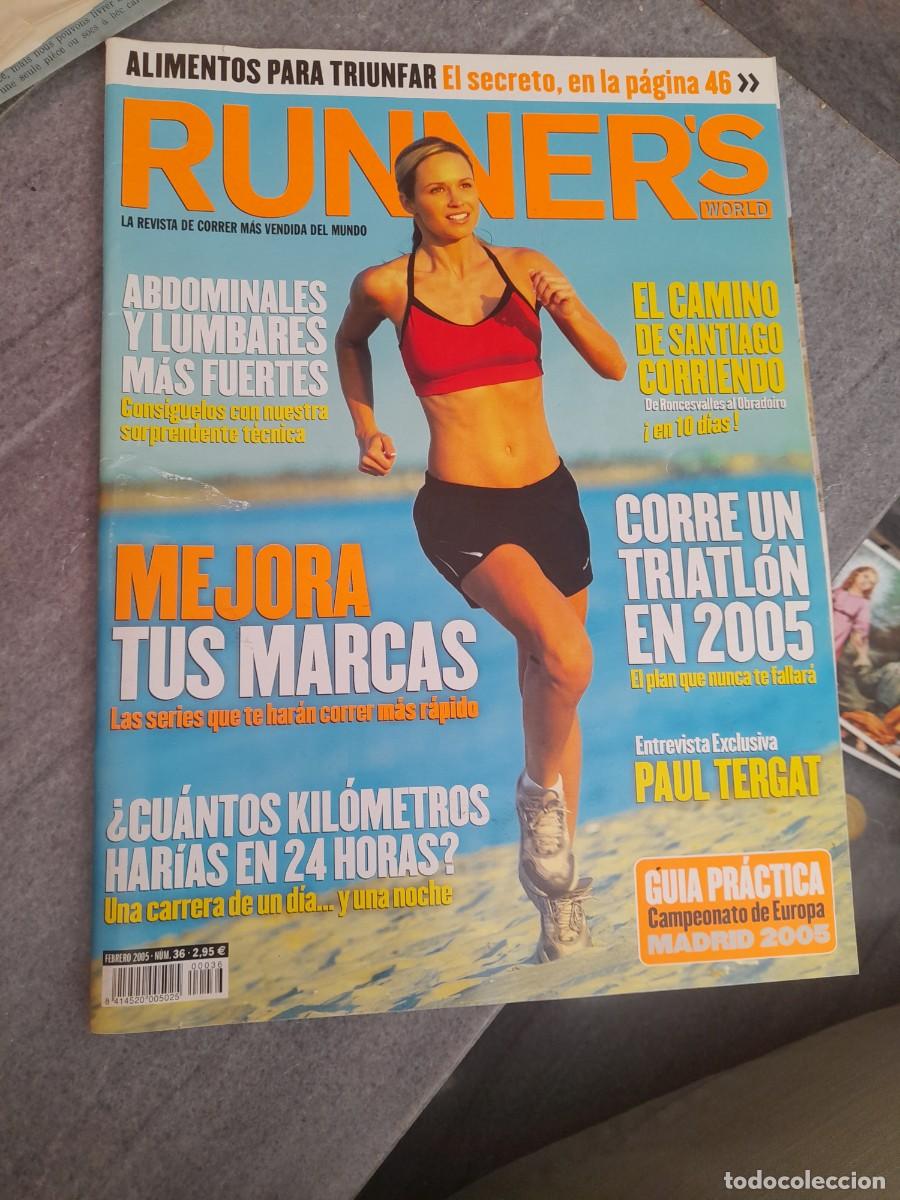 Coleccionismo de revistas y peri&oacute;dicos: Revista Runners runner's running atletismo N&deg; 36 El camino de Santiago Triatlon campeonato de Europa