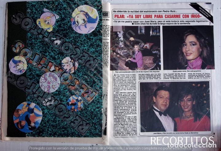 Collectionnisme de Revues et Journaux: pilar ex mujer de pedro ruiz novia de jose maria i&ntilde;igo