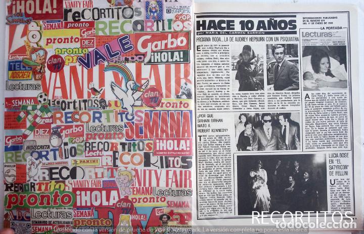 Coleccionismo de Revistas y Peri&oacute;dicos: lucia bose sofia loren audrey hepburn sirhan sirhan