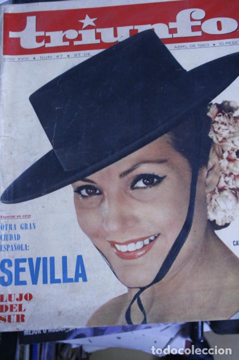 Coleccionismo de Revistas y Peri&oacute;dicos: CARMEN SEVILLA PUSKAS APARICIO LITRI ZARAGOZA ANNA KARINA CABO CA&Ntilde;AVERAL SEVILLA DAMM CERVEZAS ODETT