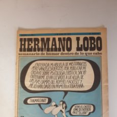 Coleccionismo de Revistas y Periódicos: HERMANO LOBO, SEMANARIO DE HUMOR DENTRO DE LO QUE CABE. N°4. ED. PLEYADES 1972