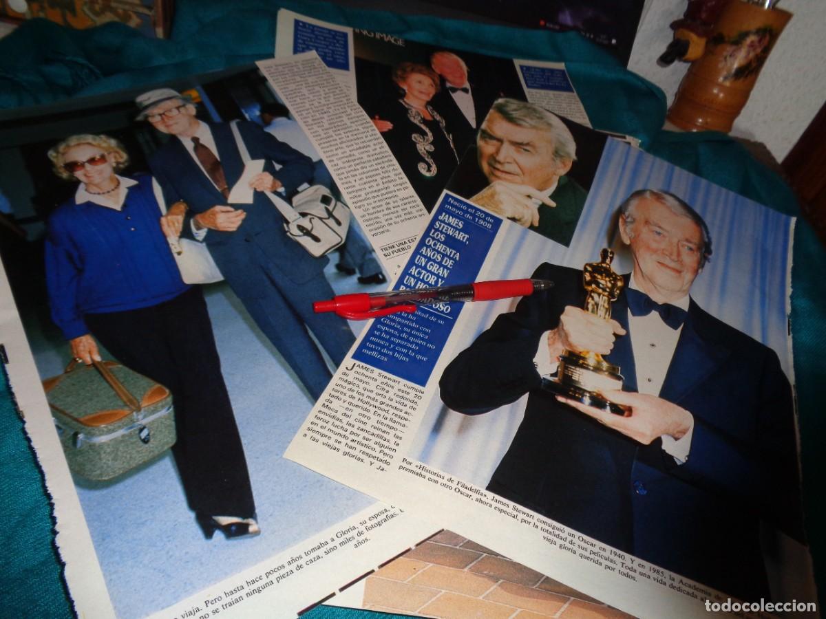 Coleccionismo de Revistas y Peri&oacute;dicos: RECORTE : JAMES STEWART, UN GRAN ACTOR DE 80 A&Ntilde;OS. SEMANA, MAYO 1988(#)