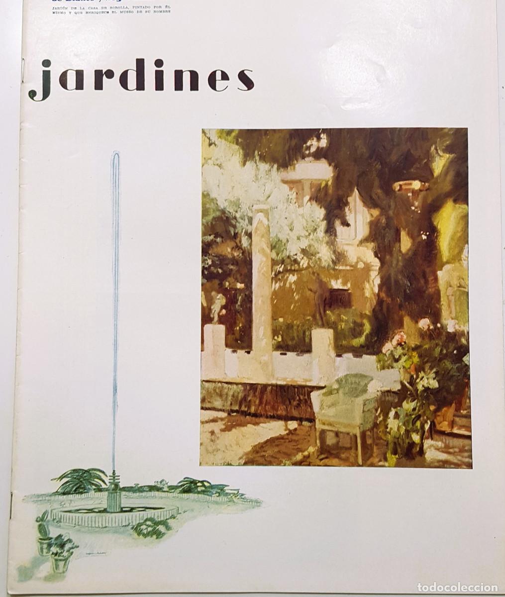 Coleccionismo de revistas y peri&oacute;dicos: Suplemento Blanco y Negro 1936 JARDINES. 36x26 cm. JARDINERIA ESPA&Ntilde;OLA. ALFREDO SOUTO. BANDERAS