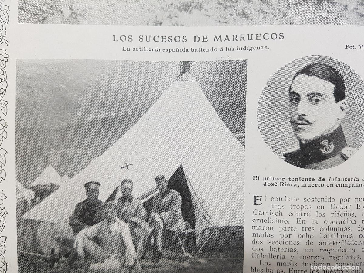 Coleccionismo de Revistas y Peri&oacute;dicos: REVISTA BLANCO Y NEGRO 1913. ROTHENBURG. CAMPA&Ntilde;A MARRUECOS, RETRATOS, BERENGUER. INCENDIO AVILA