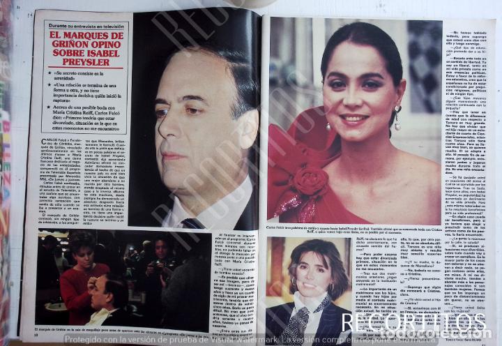 Coleccionismo de Revistas y Peri&oacute;dicos: ISABEL PREYSLER CARLOS FALCO