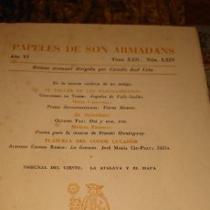 Coleccionismo de Revistas y Periódicos: RVPR T7 PAPELES SON ARMADANS. CAMILO JOSÉ CELA. AÑO 1961 JULIO AÑO 6 TOMO 22 NÚMERO 64