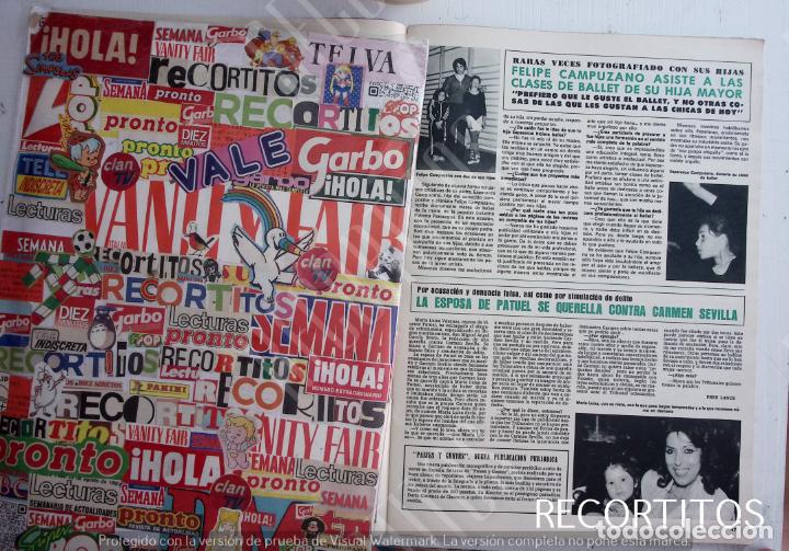 Sammeln von Zeitschriften und Zeitungen: FELIPE CAMPUZANO MARIA LUISA PATUEL