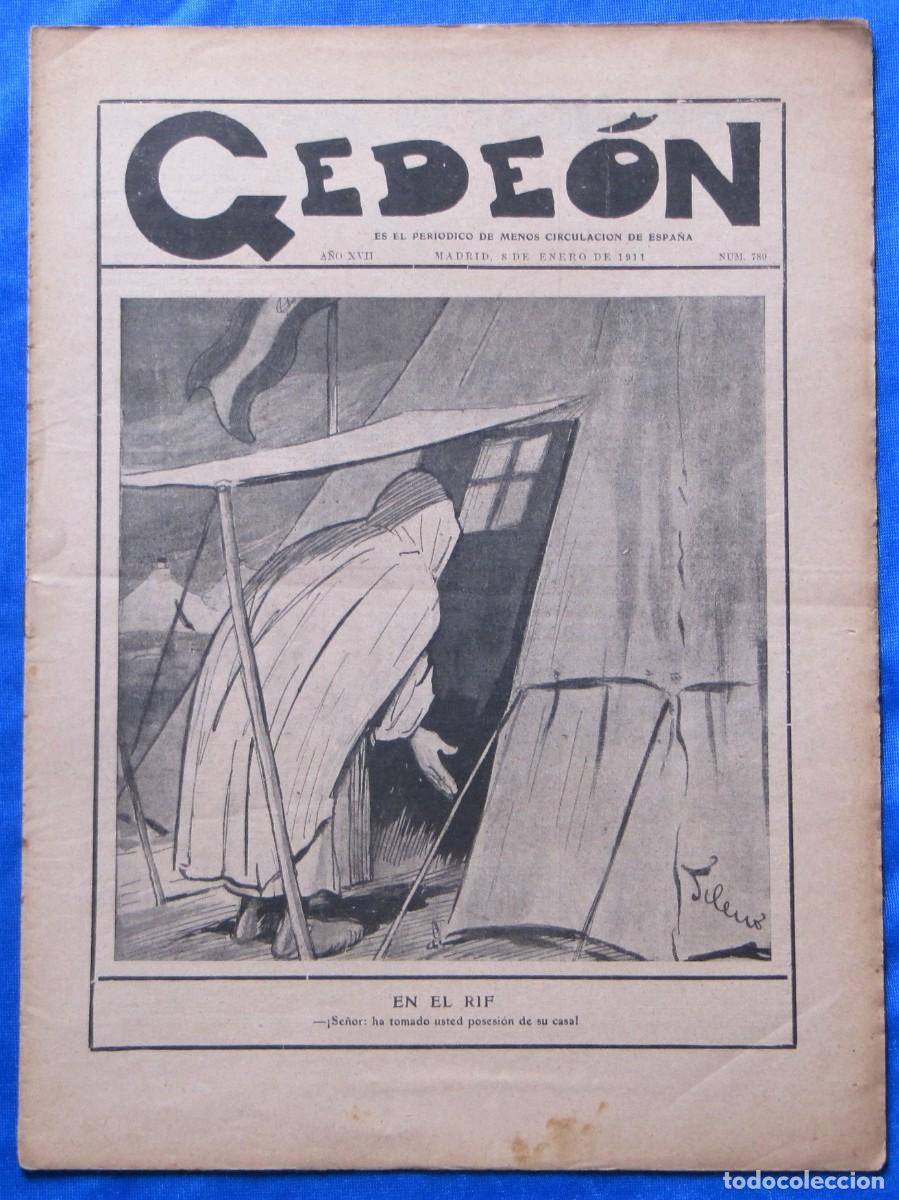 Coleccionismo de revistas y peri&oacute;dicos: GEDE&Oacute;N. ES EL PERI&Oacute;DICO DE MENOS CIRCULACI&Oacute;N EN ESPA&Ntilde;A. A&Ntilde;O XVII. N&Uacute;M. 789. ENERO 1911. MADRID.