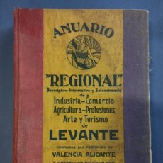 Coleccionismo de Revistas y Periódicos: ANTIGUO LIBRO ANUARIO REGIONAL DE LEVANTE AÑO 1931 PRIMERA EDICION PORTADA CON BANDERA REPUBLICANA