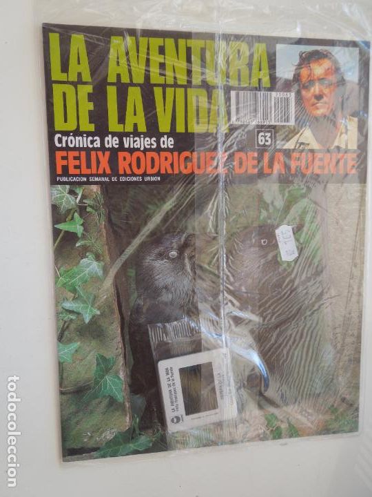 Coleccionismo de Revistas y Peri&oacute;dicos: LA AVENTURA DE LA VIDA-FASCICULO 63- CRONICA DE VIAJES FELIX RODRIGUEZ DE LA FUENTE - EDC URBION
