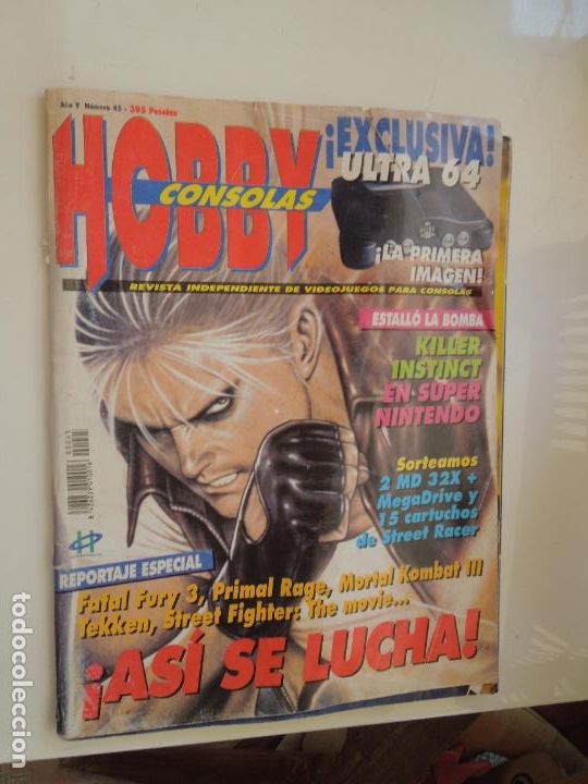 Coleccionismo de Revistas y Peri&oacute;dicos: HOBBY CONSOLAS REVISTA N&ordm; 45 - EXCLUSIVA ULTRA 64 - KILLER INSTINCT - AS&Iacute; SE LUCHA
