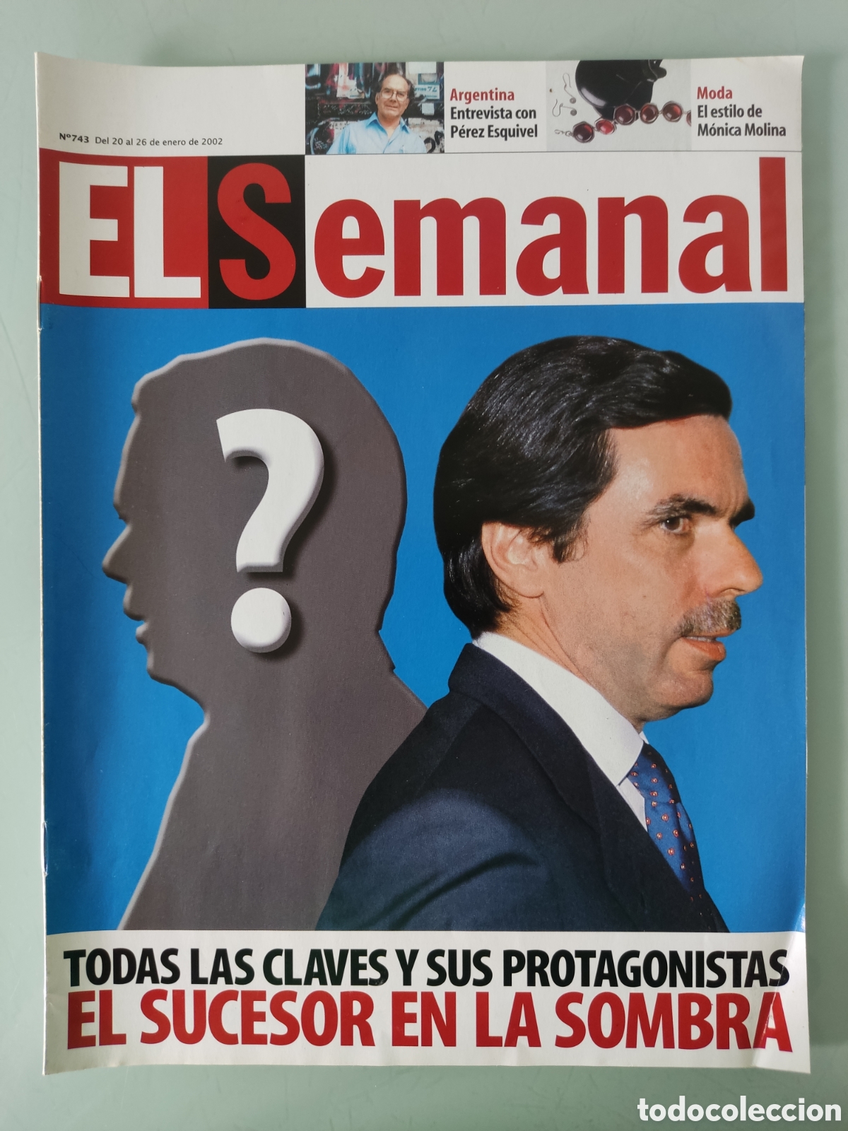 Coleccionismo de revistas y peri&oacute;dicos: El Semanal. Aznar. N&deg; 743. 2002