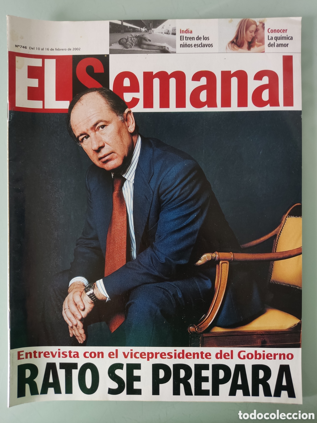 Coleccionismo de revistas y peri&oacute;dicos: El Semanal. Rodrigo Rato. N&deg; 746. 2002