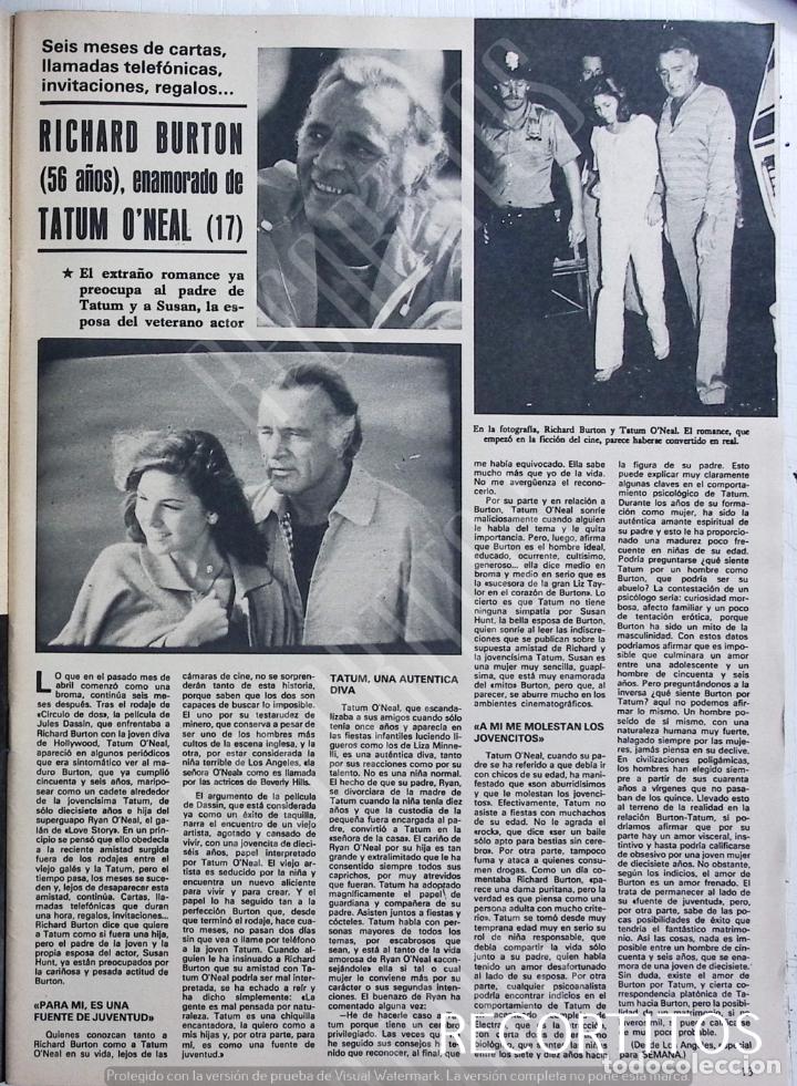 Colecionismo de Revistas e Jornais: richard burton tatum oneal