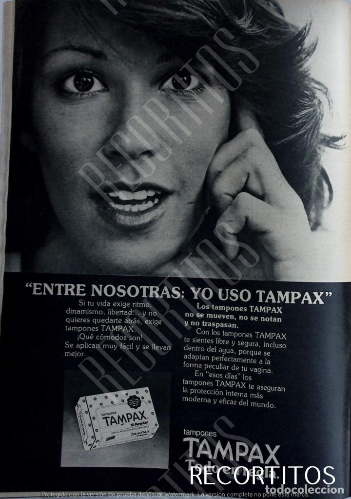 Colecionismo de Revistas e Jornais: tampax anuncio publicidad