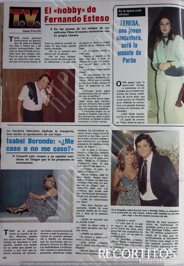 Collection Magazines and Newspapers: isabel borondo fernando esteso teresa