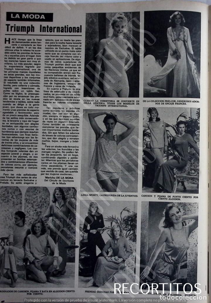 Coleccionismo de revistas y peri&oacute;dicos: TRIUMPH INTERNATIONAL lenceria