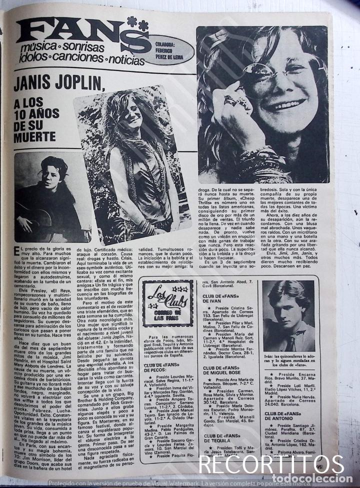 Coleccionismo de revistas y peri&oacute;dicos: janis joplin ivan