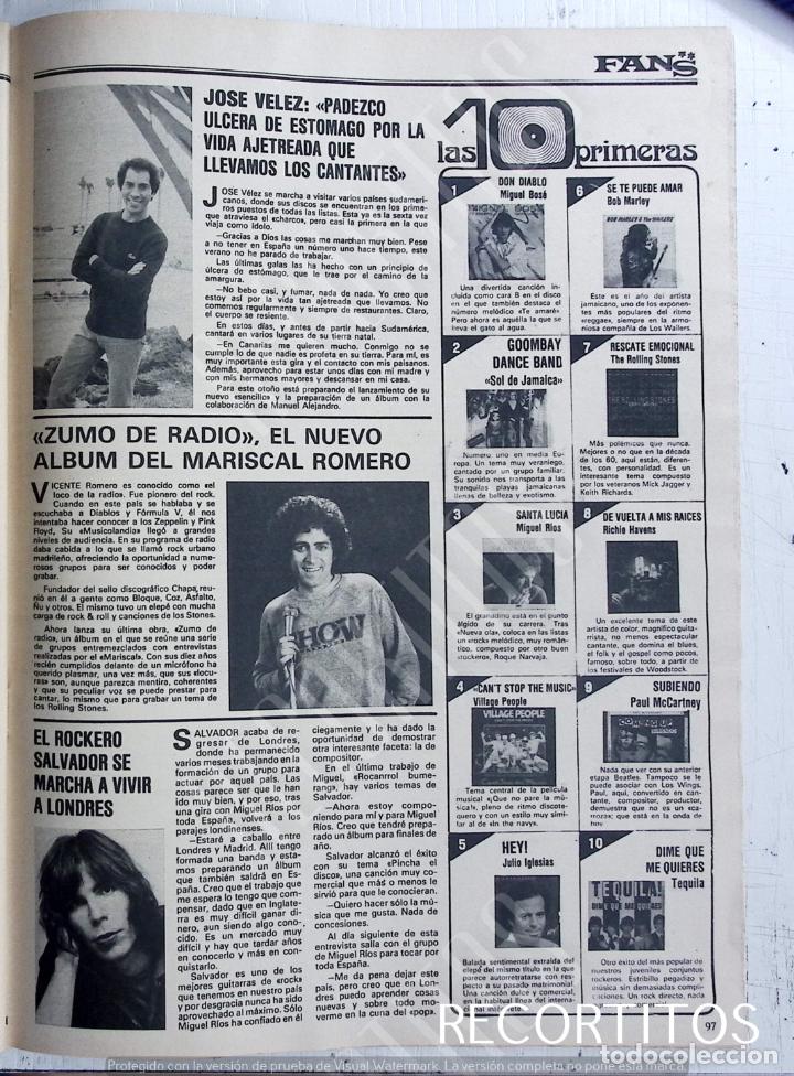 Coleccionismo de Revistas y Peri&oacute;dicos: jose velez salvador mariscal romero village people miguel rios tequila bob marlethe rolling stones