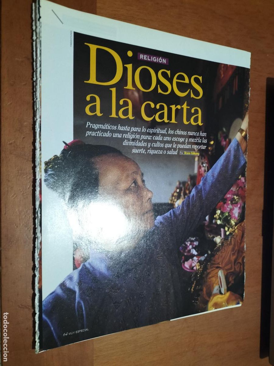 Collectionnisme de Revues et Journaux: DIOSES A LA CARTA. RELIGI&Oacute;N CHINA. 8 P&Aacute;GINA. ART&Iacute;CULO EXTRAIDO DE REVISTA. BUEN ESTADO