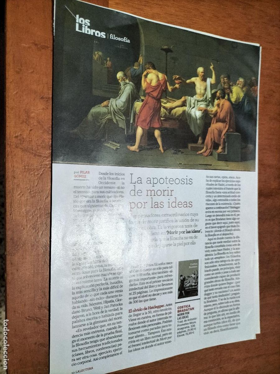 Collection Magazines and Newspapers: COSTICA BRADATAN. MORIR POR IDEAS. FILOSOF&Iacute;A. 2 P&Aacute;GINA. ART&Iacute;CULO EXTRAIDO DE REVISTA. BUEN ESTADO