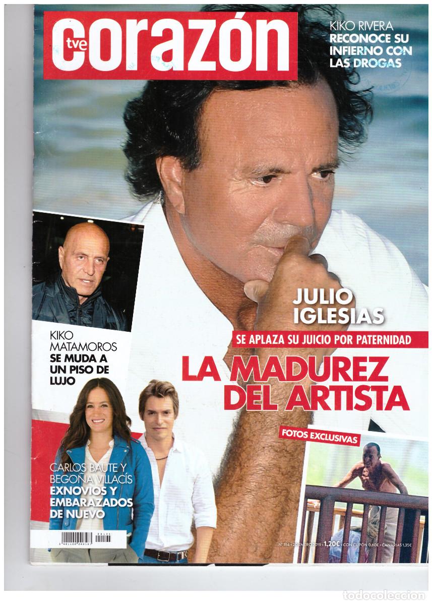 Coleccionismo de Revistas y Peri&oacute;dicos: REVISTA CORAZON: JULIO IGLESIAS / MARTA SANCHEZ / PENELOPE CRUZ / LADY GAGA / CILIA FLORES / MIRIAM