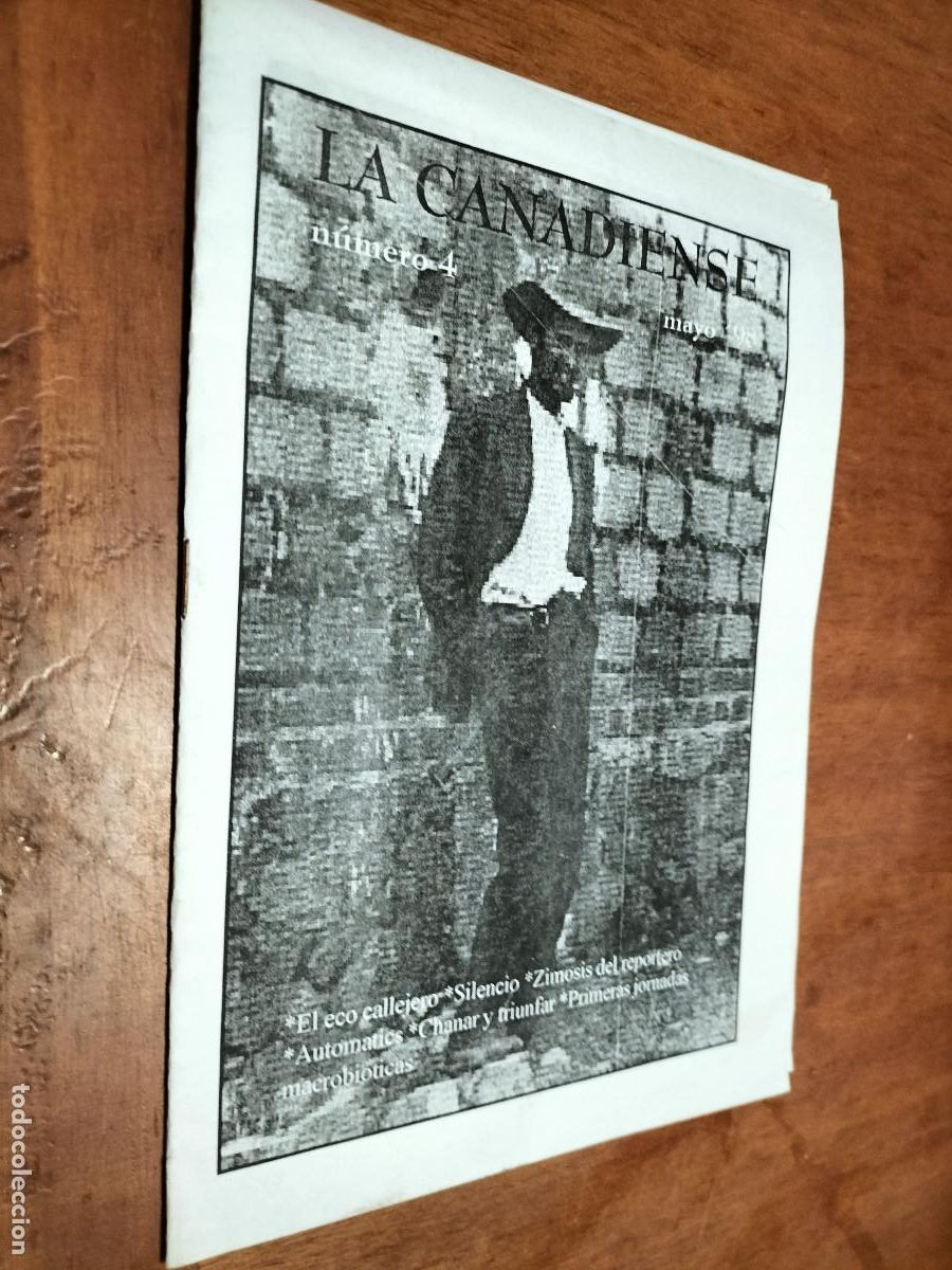Collezionismo di Riviste e Giornali: LA CANADIENSE 4. MAYOR 1998. BOLETIN REVISTA GRAPA. DE UN BAR DE GRANADA. DIFICIL