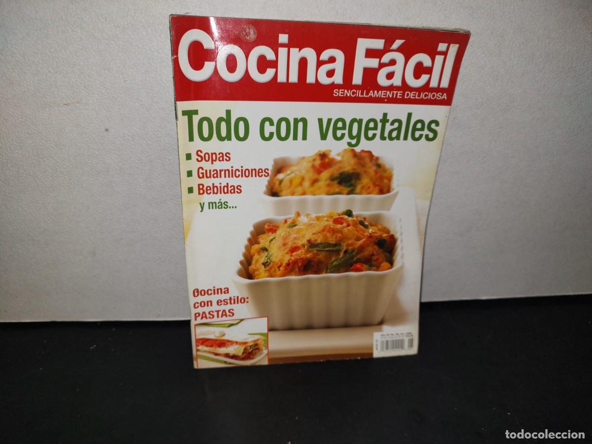 Collection Magazines and Newspapers: 165- REVISTA COCINA F&Aacute;CIL. TODO CON VEGETALES - A&Ntilde;O 23, NO 6, JUNIO 2008