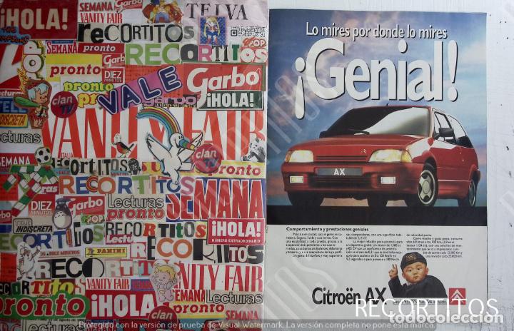 Coleccionismo de Revistas y Peri&oacute;dicos: CITROEN AX PUBLICIDAD ANUNCIO