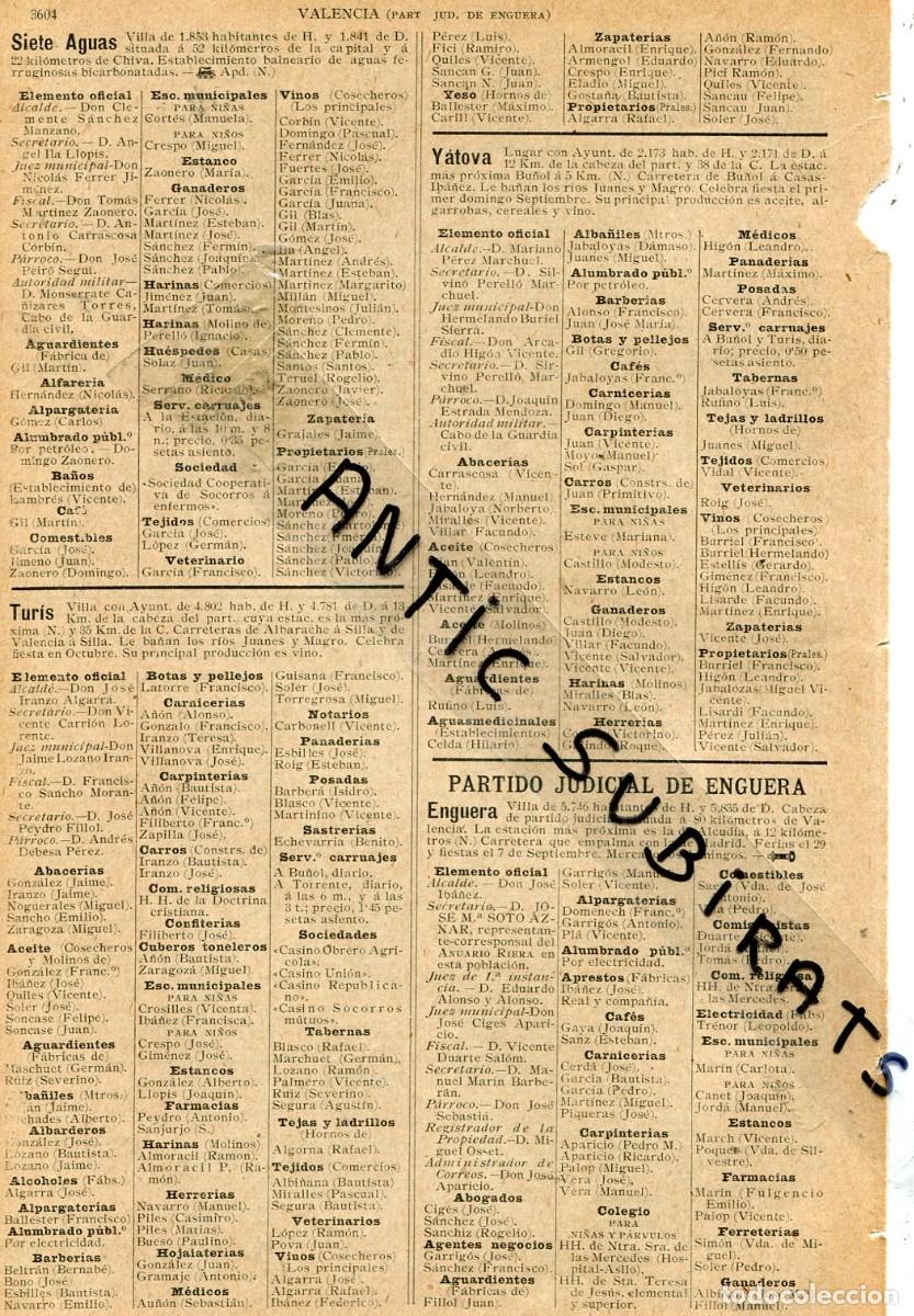 Coleccionismo de Revistas y Peri&oacute;dicos: RECORTE DE PRENSA A&Ntilde;O 1905 ANNA BICORP BOLBAITE CHELLA ESTUBENY MONGENTE MONTESA NAVARRES QUESA