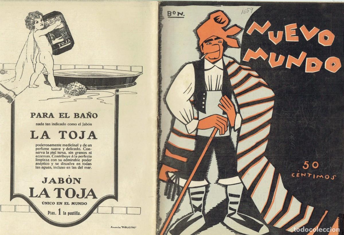 Coleccionismo de Revistas y Peri&oacute;dicos: NUEVO MUNDO. N&ordm; 1559. 6 nvbre. 1925. BOXEO: ANTONIO RUIZ, CAMPE&Oacute;N DE EUROPA. B/39.1)