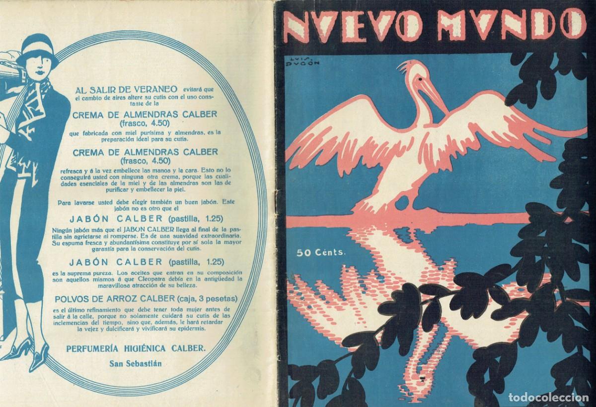 Collectionnisme de Revues et Journaux: NUEVO MUNDO. N&ordm; 1648. 21/8/1925. MUJER QUE HA CRUZADO EL SAHARA/ LAS PLAYAS DE SANLUCAR (B/39.1)
