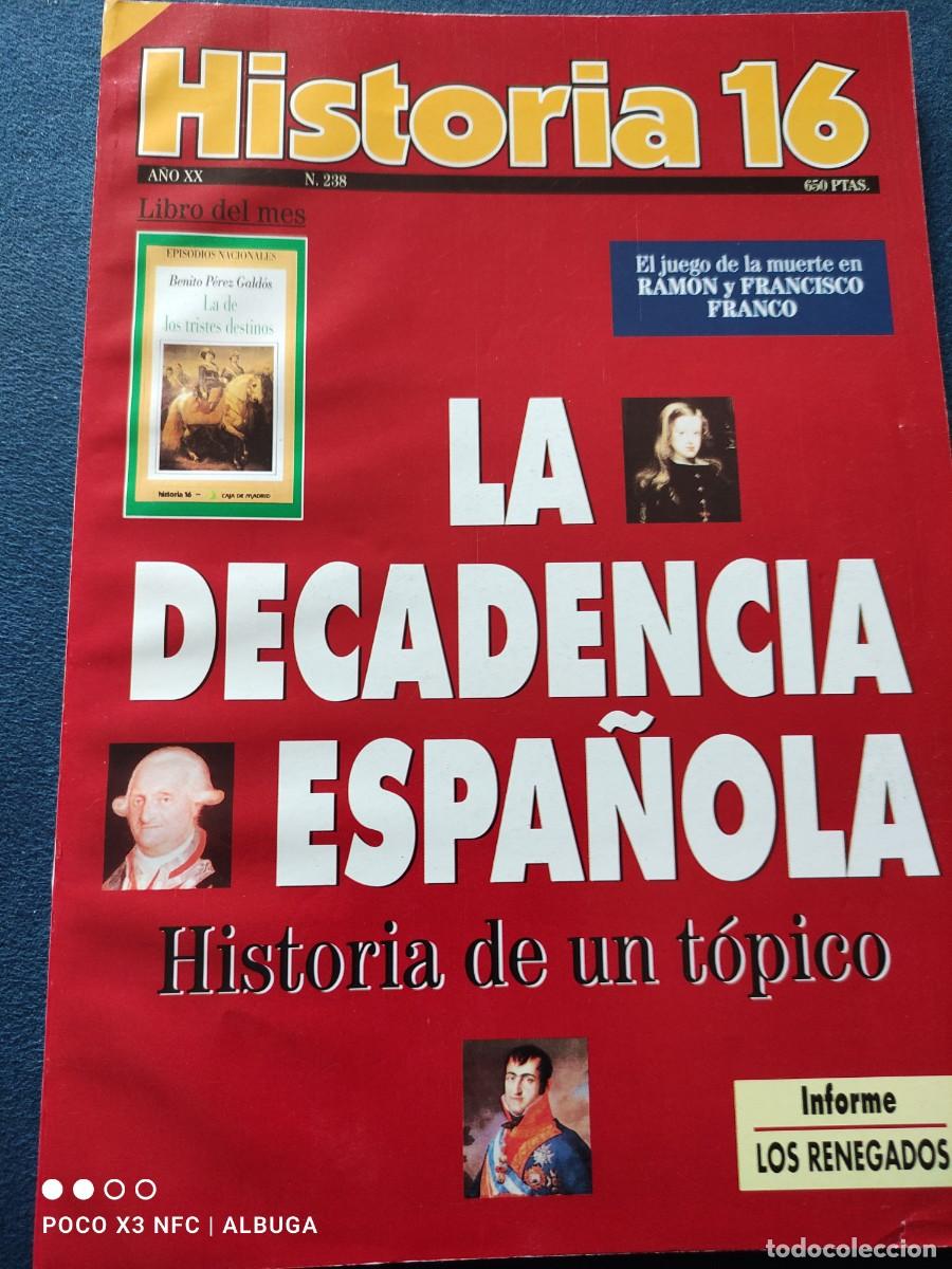Coleccionismo de revistas y peri&oacute;dicos: Revista Historia 16, n&uacute;m 238