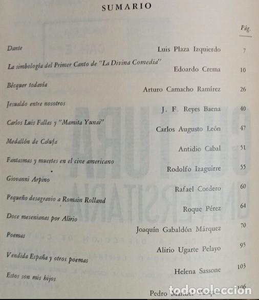 Collection Magazines and Newspapers: CULTURA UNIVERSITARIA XCI Revista de la Direcci&oacute;n de Cultura de la Universidad Central de Venezuela