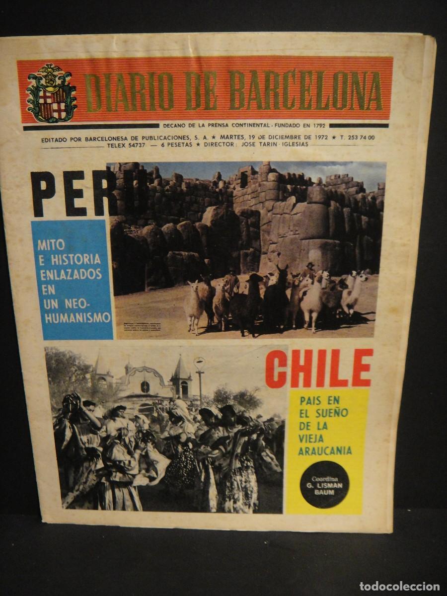 Collection Magazines and Newspapers: diario de barcelona , diciembre de 1972 - monografico peru - chile