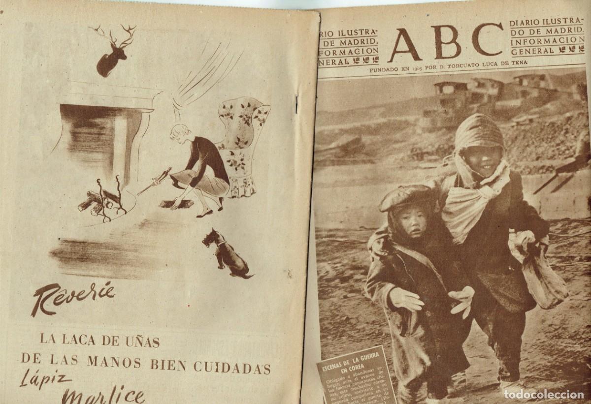 Coleccionismo de Revistas y Peri&oacute;dicos: ABC, N&ordm; 14788. EN PORTADA: LA GUERRA DE COREA. 11 ENERO 1951. (B39.1)