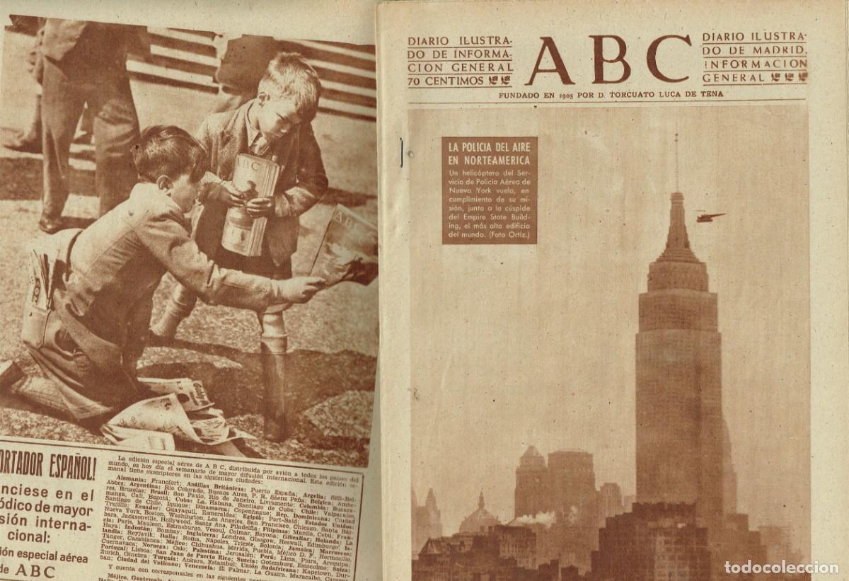 Coleccionismo de Revistas y Peri&oacute;dicos: ABC, N&ordm; 14788. EN PORTADA: LA POLICIA DEL AIRE EN NORTEAM&Eacute;RICA. 25 AGOSTO 1951. (B39.1)