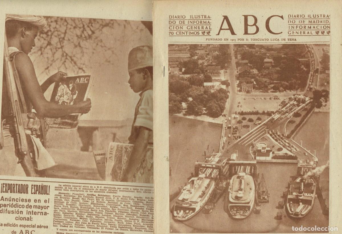 Coleccionismo de Revistas y Peri&oacute;dicos: ABC, N&ordm; 14980. EN PORTADA: TR&Aacute;FICO EN NUEVA YORK / 24 AGOSTO 1951. (B39.1)