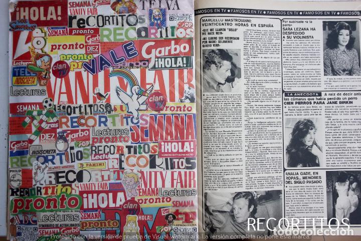 Coleccionismo de revistas y peri&oacute;dicos: marcello mastroianni SARA LEZANA JANE BIRKIN ANALIA GADE