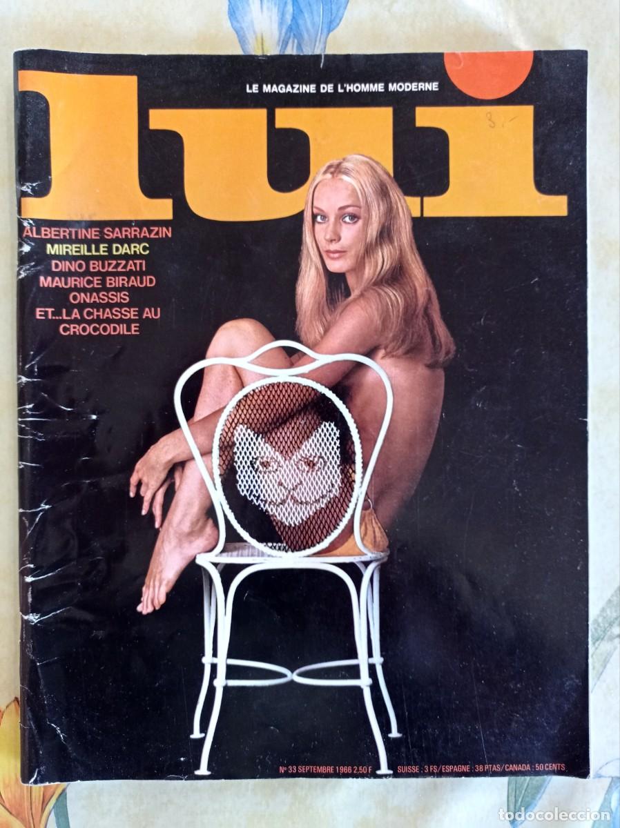 Coleccionismo de revistas y peri&oacute;dicos: Revista LUI MAGAZINE FRANCIA N&ordm; 33 / 1966 / MIREILLE DARC, ONASSIS