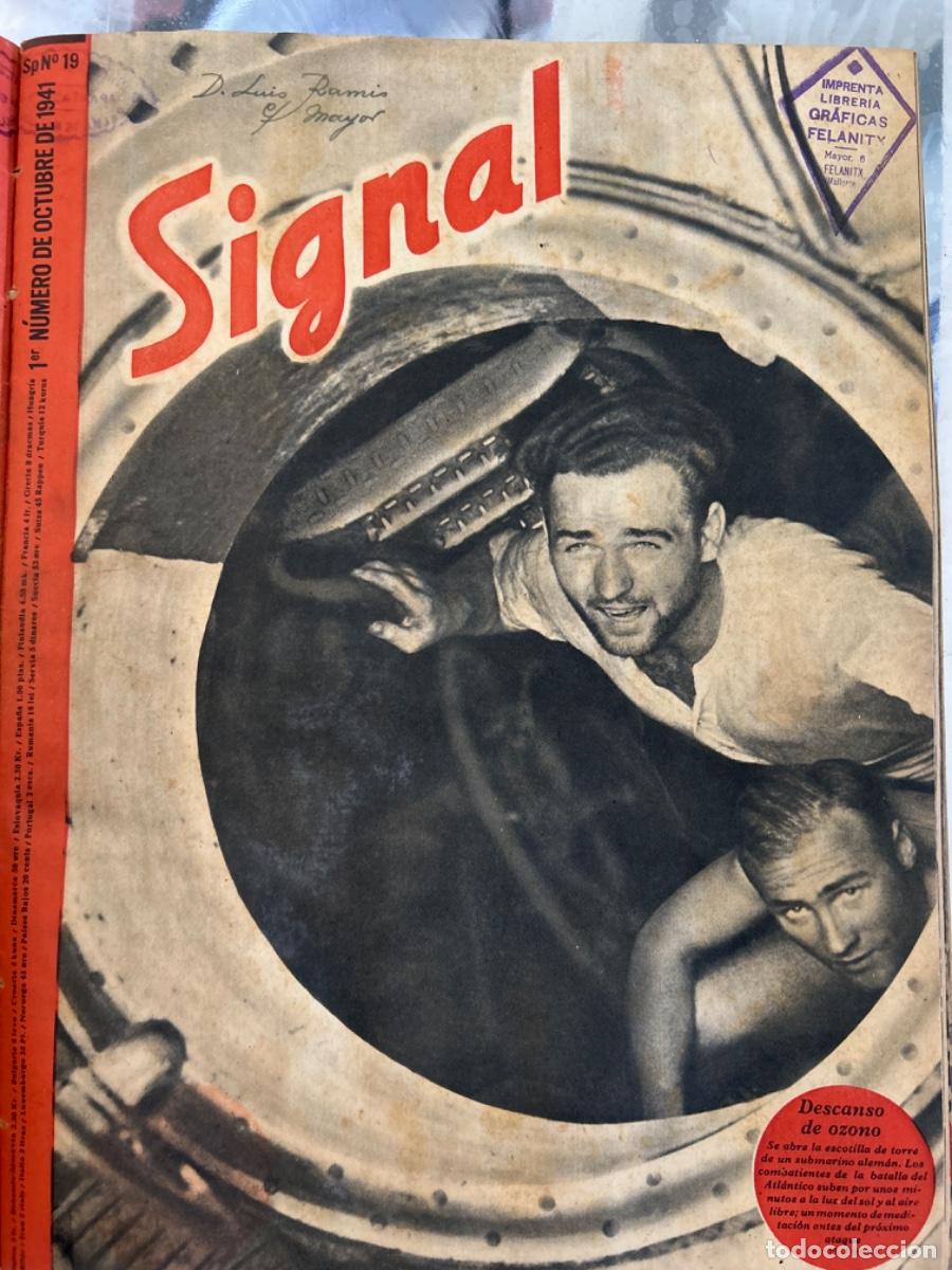 Coleccionismo de revistas y peri&oacute;dicos: REVISTA SIGNAL, ESPA&Ntilde;OL, DE 1941, 12, 13, 14, 15, 16, 17, 18, 19, 20, 21, 22, 23/24, Y DE 1942 1 y 2