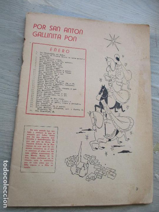Coleccionismo de revistas y peri&oacute;dicos: ANTIGUA REVISTA : POR SAN ANT&Oacute;N GALLINITA PON-S/F. NI OTROS DATOS