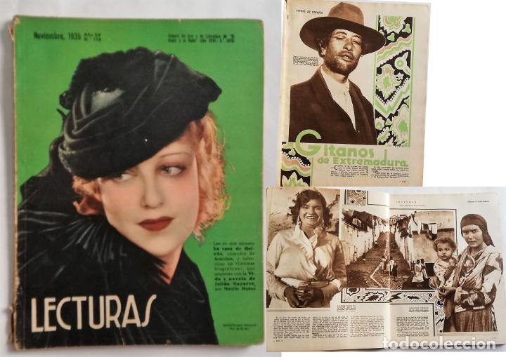 Colecionismo de Revistas e Jornais: ANTIGUA REVISTA/ OLD MAGAZINE: LECTURAS NOVIEMBRE 1935 N&ordm; 174 . PORTADA JEANETTE MAC DONALD